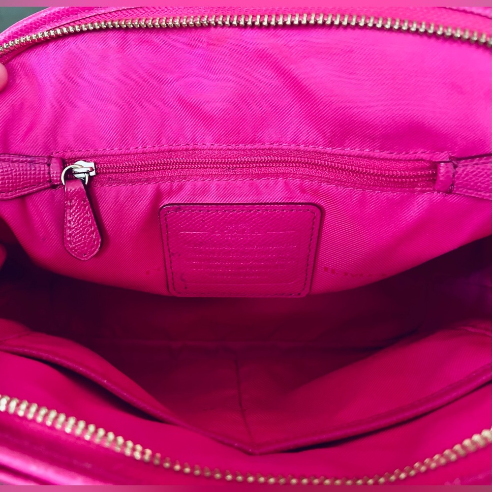 Coach Prince Street Mini Dome Satchel -Fuchsia- 34940 - Picture 11 of 17